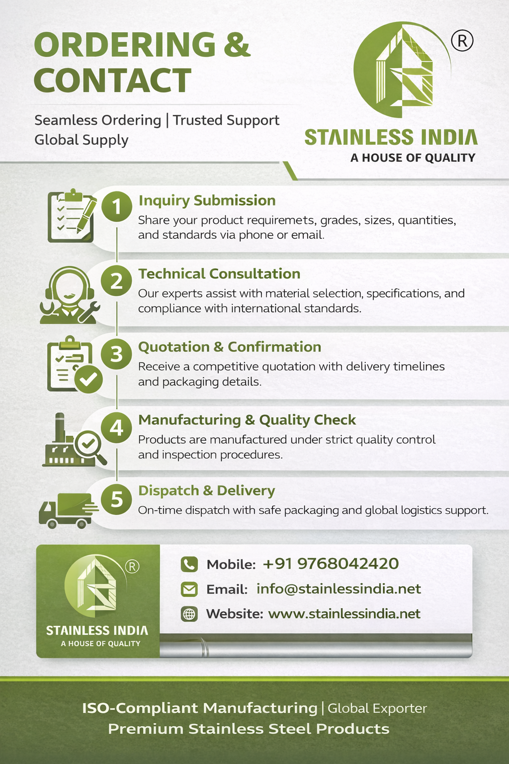 SS 347H 180° SR Elbow