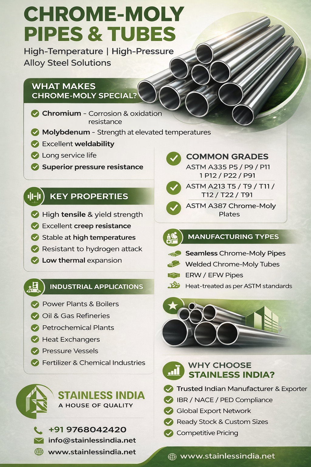 SS 347H 180° SR Elbow