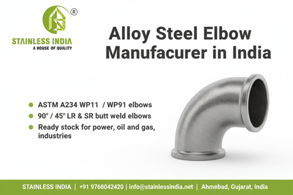 SS 347H 180° SR Elbow