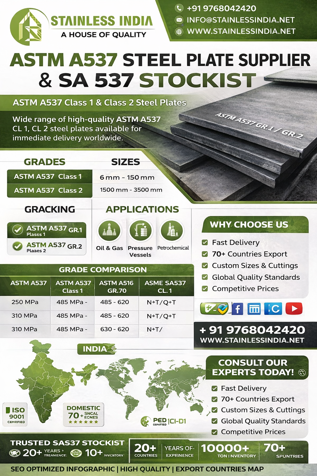 SS 347H 180° SR Elbow