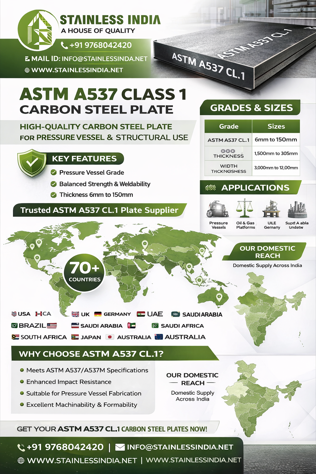 SS 347H 180° SR Elbow