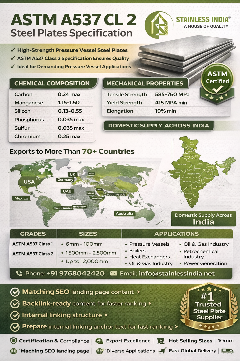 SS 347H 180° SR Elbow