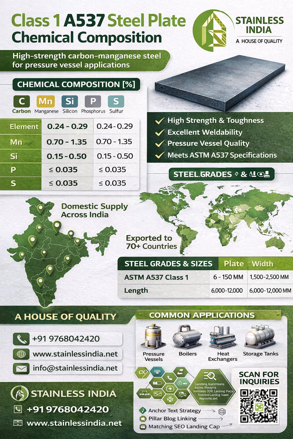 SS 347H 180° SR Elbow