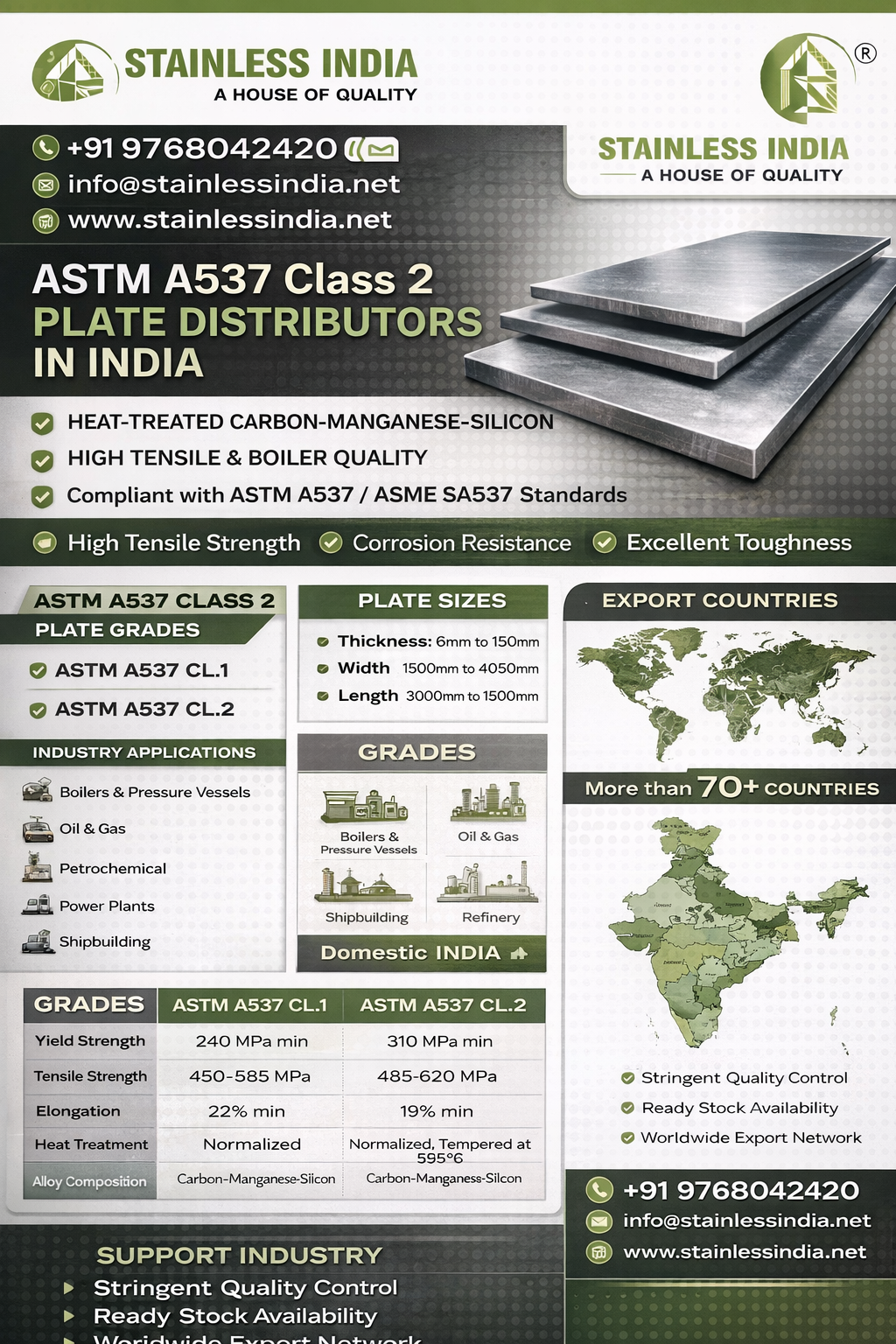 SS 347H 180° SR Elbow
