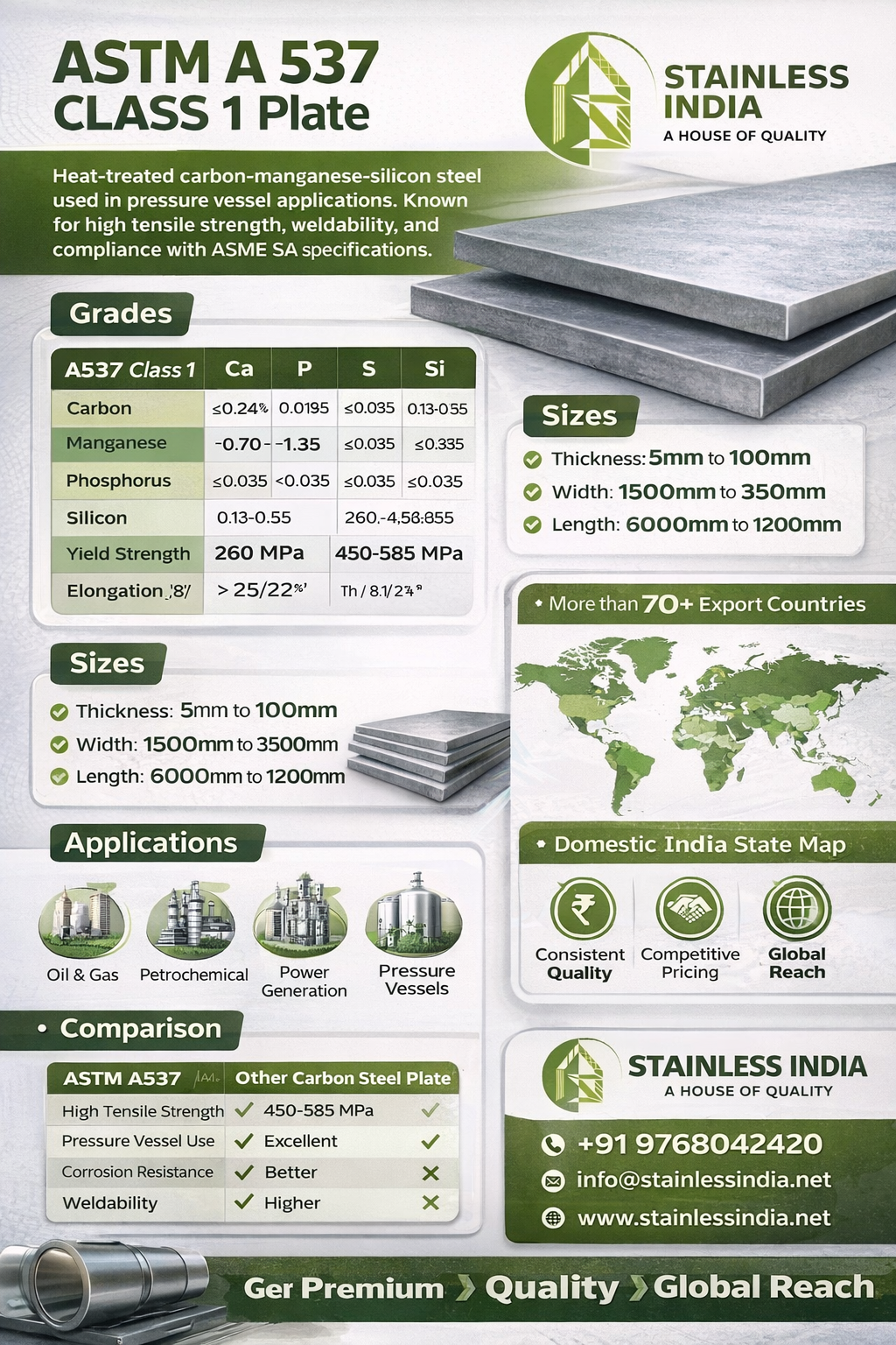 SS 347H 180° SR Elbow