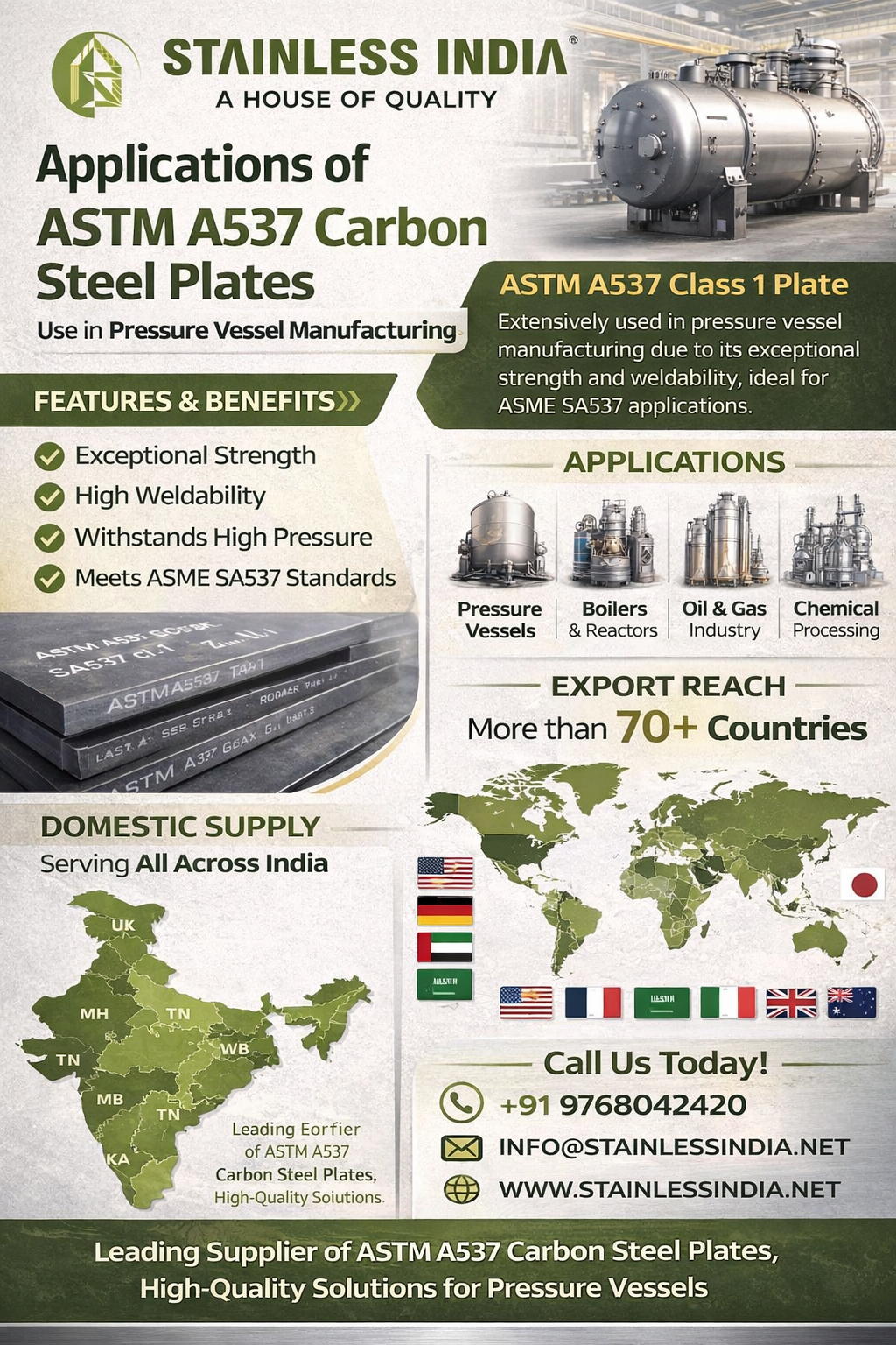 SS 347H 180° SR Elbow