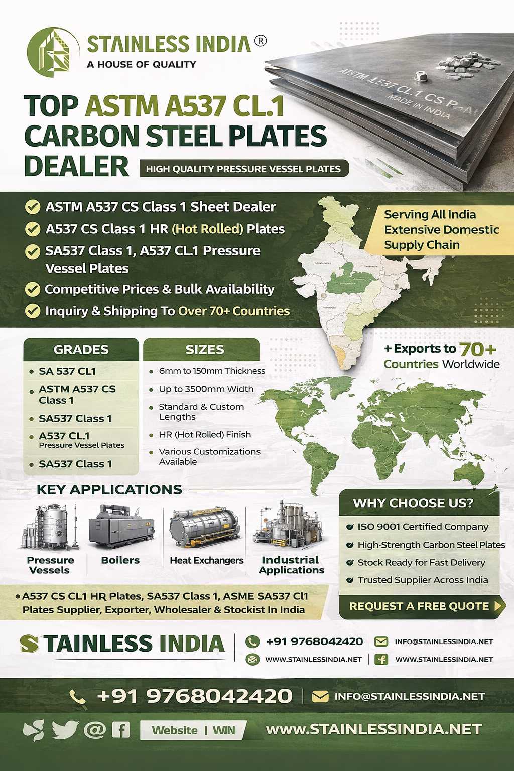 SS 347H 180° SR Elbow