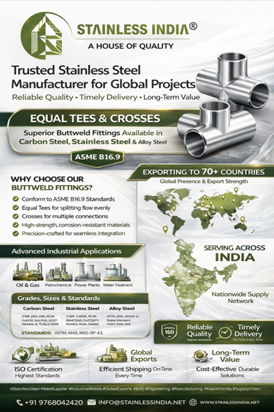 SS 347H 180° SR Elbow