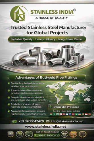 SS 347H 180° SR Elbow