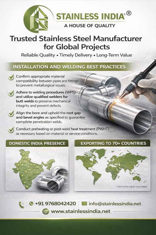 SS 347H 180° SR Elbow