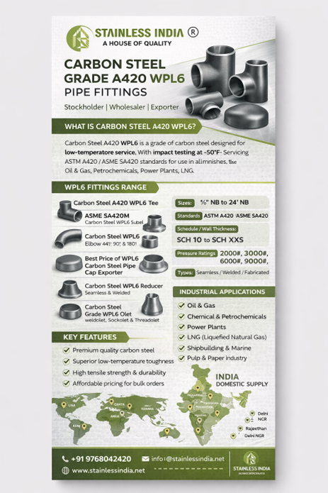 SS 347H 180° SR Elbow