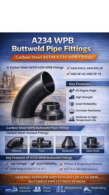 SS 347H 180° SR Elbow
