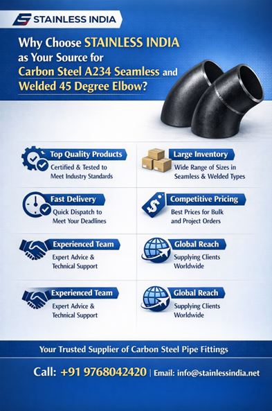 SS 347H 180° SR Elbow