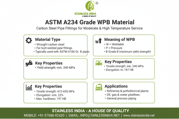 SS 347H 180° SR Elbow