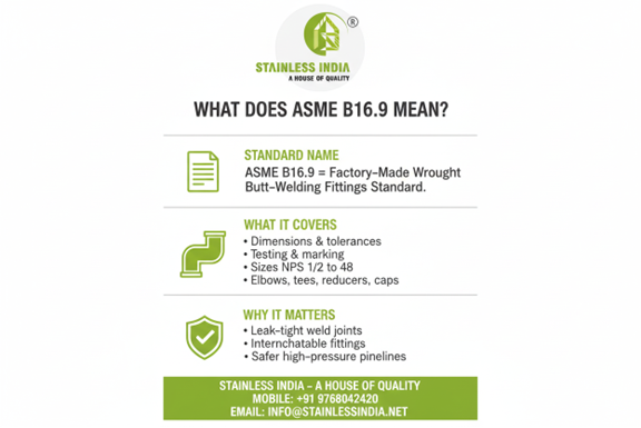 SS 347H 180° SR Elbow