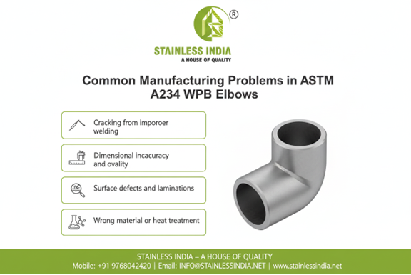 SS 347H 180° SR Elbow