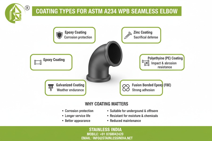 SS 347H 180° SR Elbow