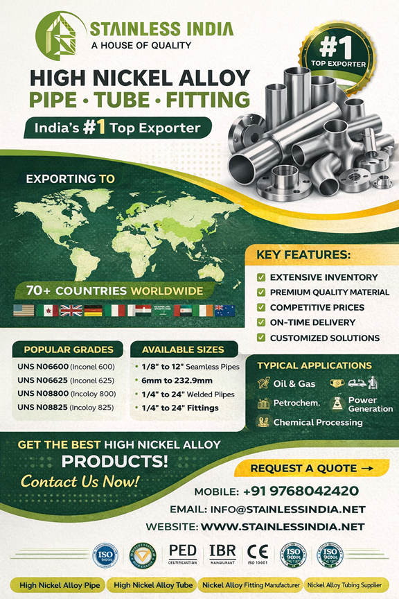 SS 347H 180° SR Elbow