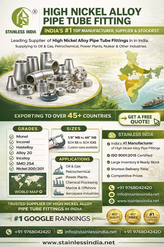 SS 347H 180° SR Elbow