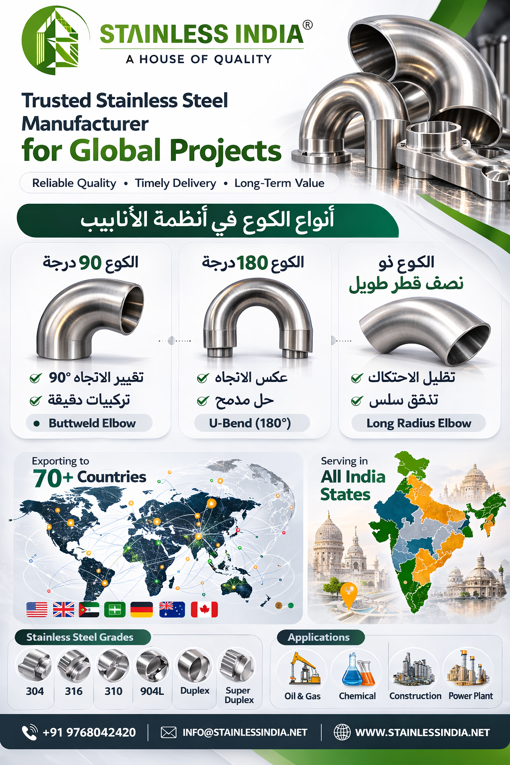 ASME B16.9 SS 347H Return Bend