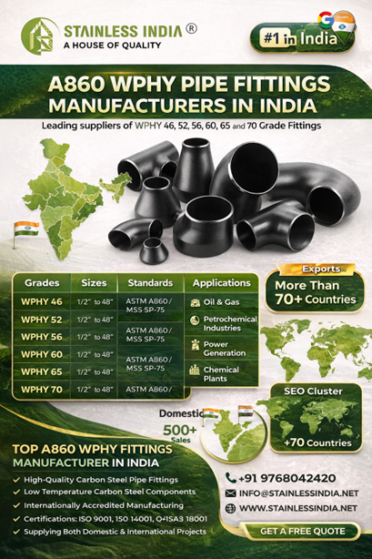 SS 347H 180° SR Elbow