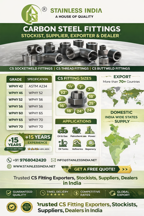 SS 347H 180° SR Elbow