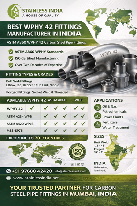SS 347H 180° SR Elbow